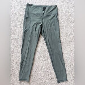 Old Navy highwaisted ribbed 7/8 Green Leggings